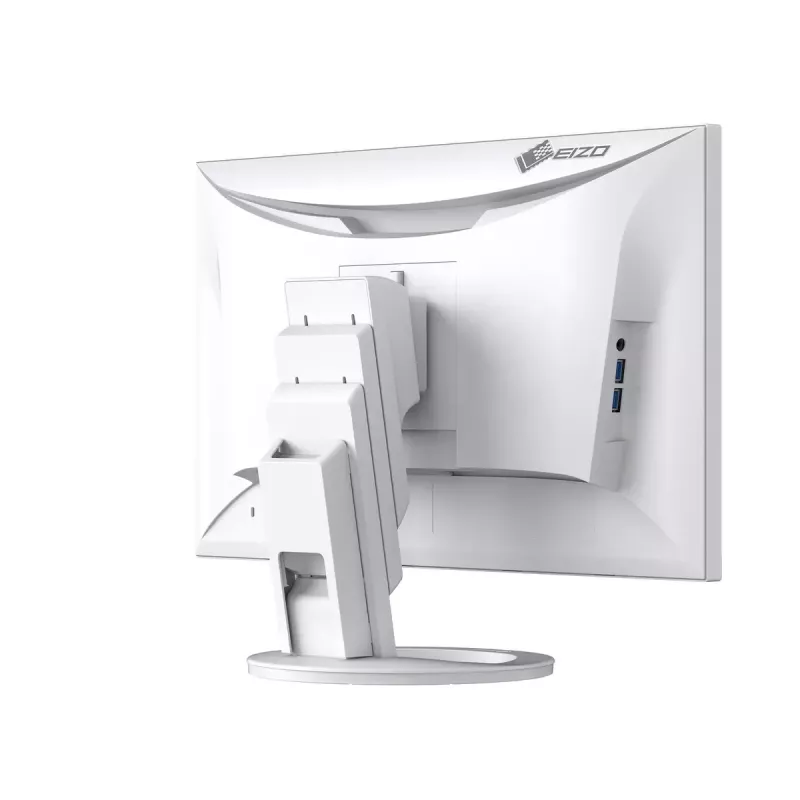 Monitor EIZO EV2480-WT 24 polegadas IPS LED Full HD 1920x1080, 5 ms, 60 Hz, DVI-D/HDMI/DisplayPort, hub USB, VESA, branco