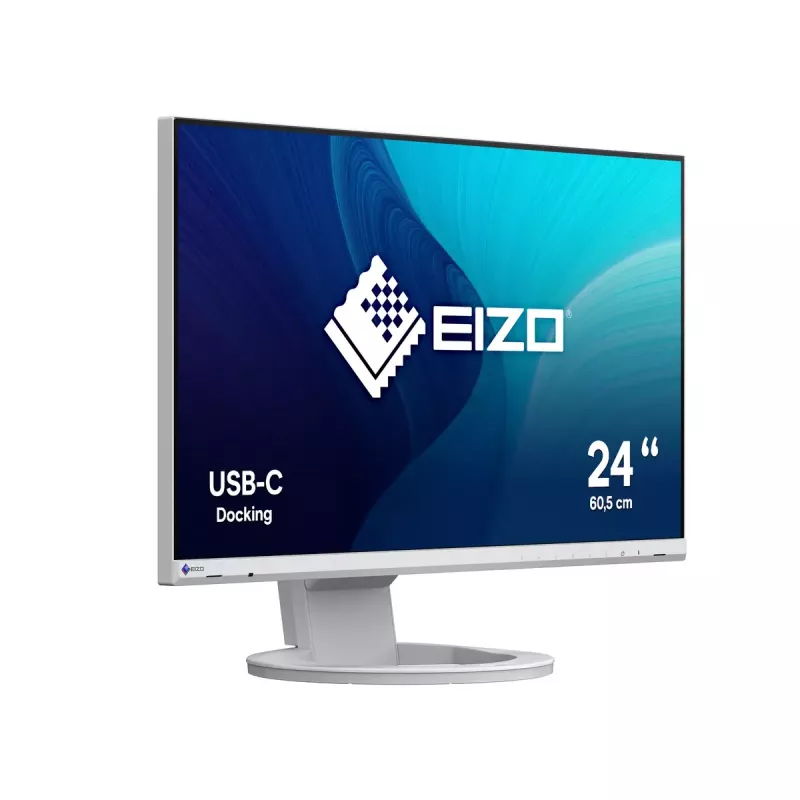 Monitor EIZO EV2480-WT 24 polegadas IPS LED Full HD 1920x1080, 5 ms, 60 Hz, DVI-D/HDMI/DisplayPort, hub USB, VESA, branco