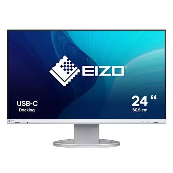 Monitor EIZO EV2480-WT 24 polegadas IPS LED Full HD 1920x1080, 5 ms, 60 Hz, DVI-D/HDMI/DisplayPort, hub USB, VESA, branco