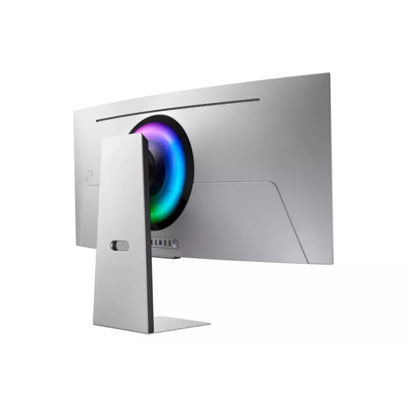 Monitor de computador Samsung G85SD 86,4 cm (34 polegadas) 3440 x 1440 píxeis UltraWide Quad HD OLED prateado