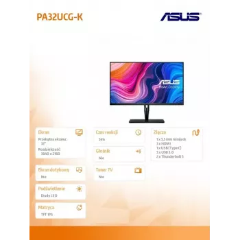 ASUS ProArt PA32UCG-K Monitor de computador 81,3 cm (32
