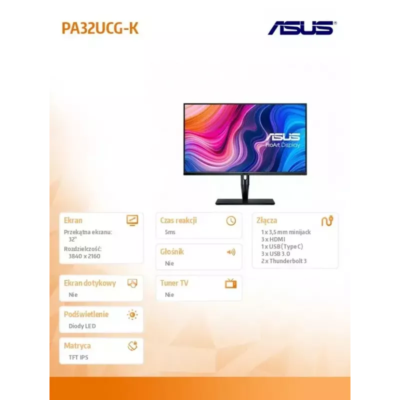 ASUS ProArt PA32UCG-K Monitor de computador 81,3 cm (32