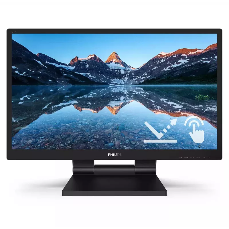 Monitor de computador Philips 242B9TL/00 60,5 cm (23,8 inch) 1920 x 1080 píxeis Full HD LCD ecrã tátil preto