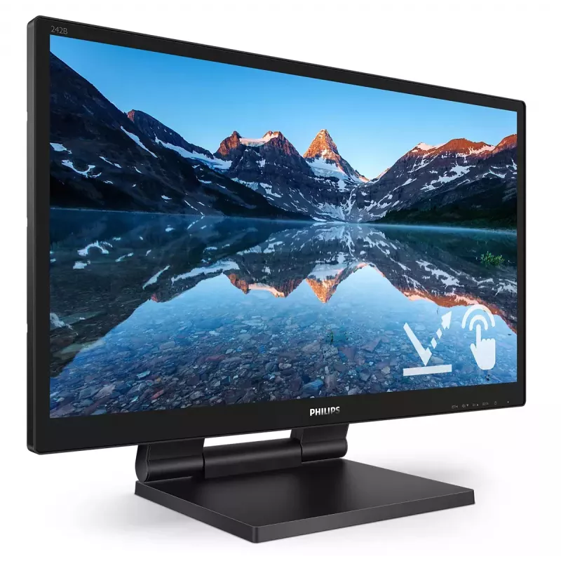 Monitor de computador Philips 242B9TL/00 60,5 cm (23,8 inch) 1920 x 1080 píxeis Full HD LCD ecrã tátil preto