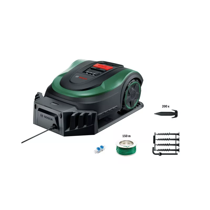 Robô corta-relvas Bosch Indego S 500 bateria preto, verde
