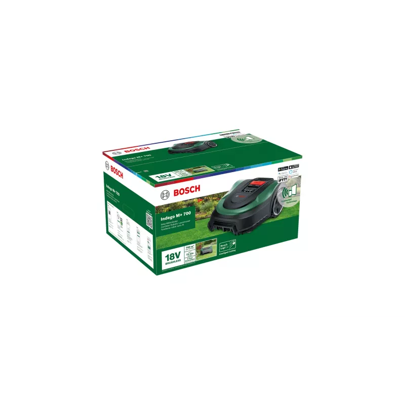Robô corta-relvas Bosch Indego M+ 700 bateria preto, verde