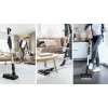 Aspirador vertical/vassoura elétrica Bosch BSS711W bateria seco sem saco 0,3 l preto, prateado, branco