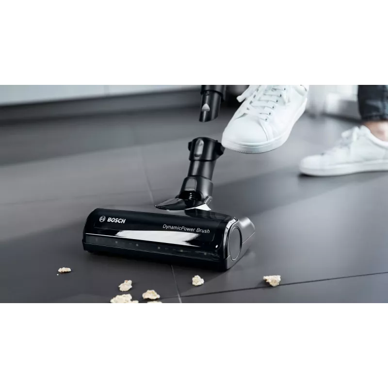 Aspirador vertical/vassoura elétrica Bosch BSS711W bateria seco sem saco 0,3 l preto, prateado, branco