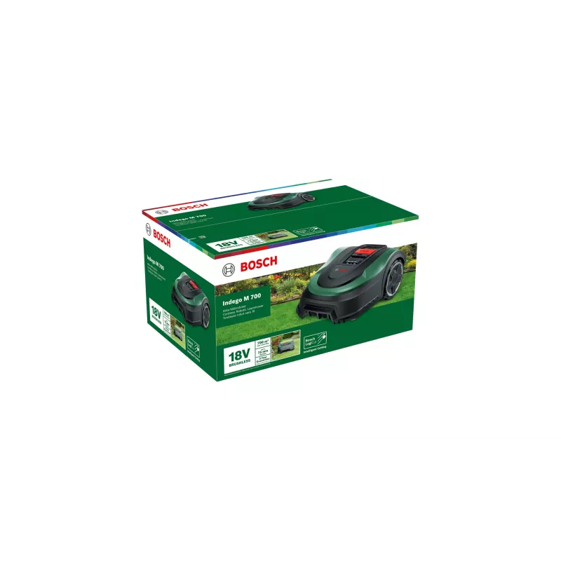 Robô corta-relvas Bosch Indego M 700 bateria preto, verde