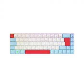 CHERRY MX-LP 2.1 Compact Wireless Teclado Gaming RF Wireless + Bluetooth QWERTZ Alemão Branco