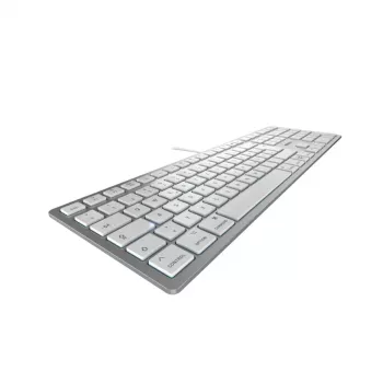 CHERRY KC 6000C FOR MAC Teclado Universal USB QWERTZ Alemão Prateado