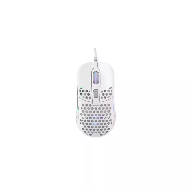 Rato gaming ambidestro XTRFY M42 – sensor ótico, 16.000 DPI, USB Type-A, branco, RGB
