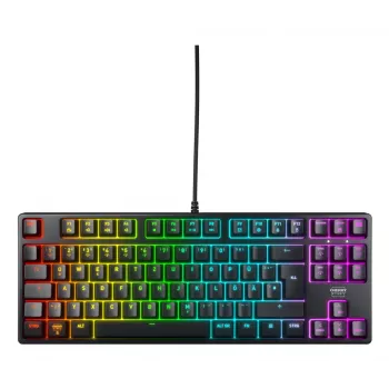 Teclado gaming mecânico CHERRY K4V2 RGB Tenkeyless alemão 68 teclas RGB LED