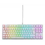 Teclado gaming CHERRY K4V2 TKL USB QWERTZ alemão branco RGB LED