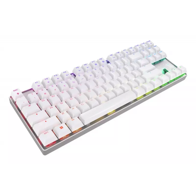 Teclado gaming CHERRY MX 8.2 TKL Wireless RGB USB + RF Wireless + Bluetooth QWERTZ alemão branco