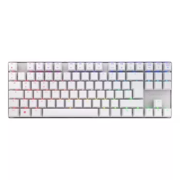 Teclado gaming CHERRY MX 8.2 TKL Wireless RGB USB + RF Wireless + Bluetooth QWERTZ alemão branco
