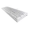 Teclado gaming mecânico com fios Cherry MX 2.0S — full-size (100 %), layout QWERTZ alemão, retroiluminação RGB, USB, branco