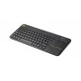 Teclado sem fios com touch LOGITECH K400 Plus - preto - Espanhol Qwerty
