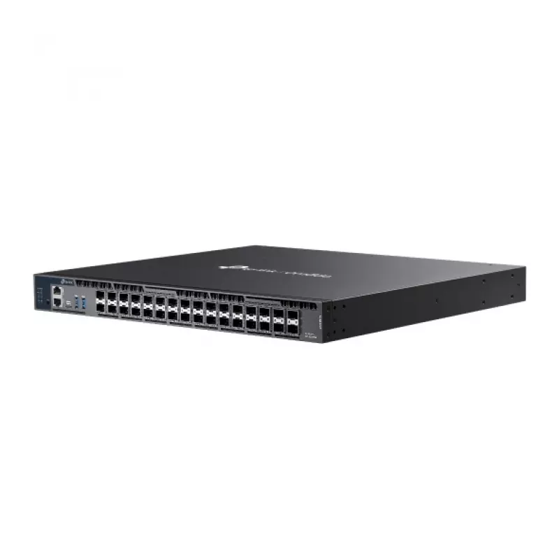 Switch de rede TP-Link SX6632YF gerido L2+/L3 preto