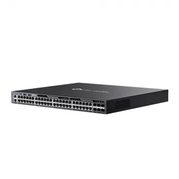 Switch gerido TP-Link Omada 48 portas Gigabit empilhável L3 com 6 slots 10G