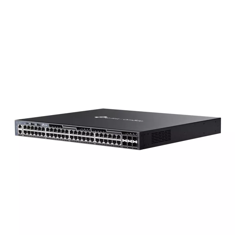 Switch gerido TP-Link Omada 48 portas Gigabit empilhável L3 com 6 slots 10G