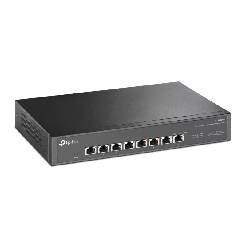 Switch não gerido TP-Link TL-SX1008 8 portas 10G para secretária/rack