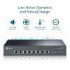 Switch não gerido TP-Link TL-SX1008 8 portas 10G para secretária/rack