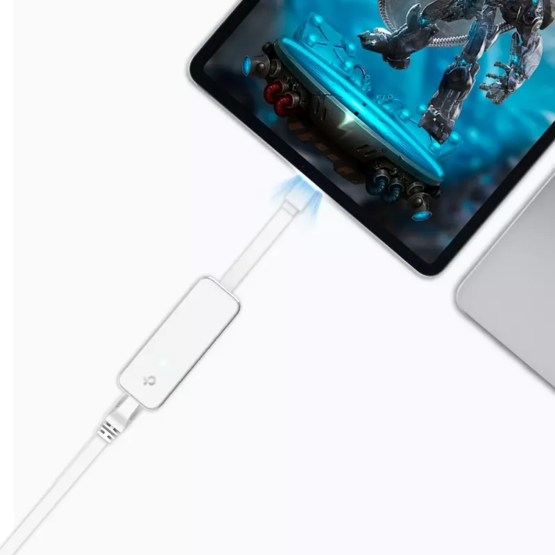 TP-Link UE330C Hub USB-C com 3 portas USB 3.0 e Gigabit Ethernet, branco