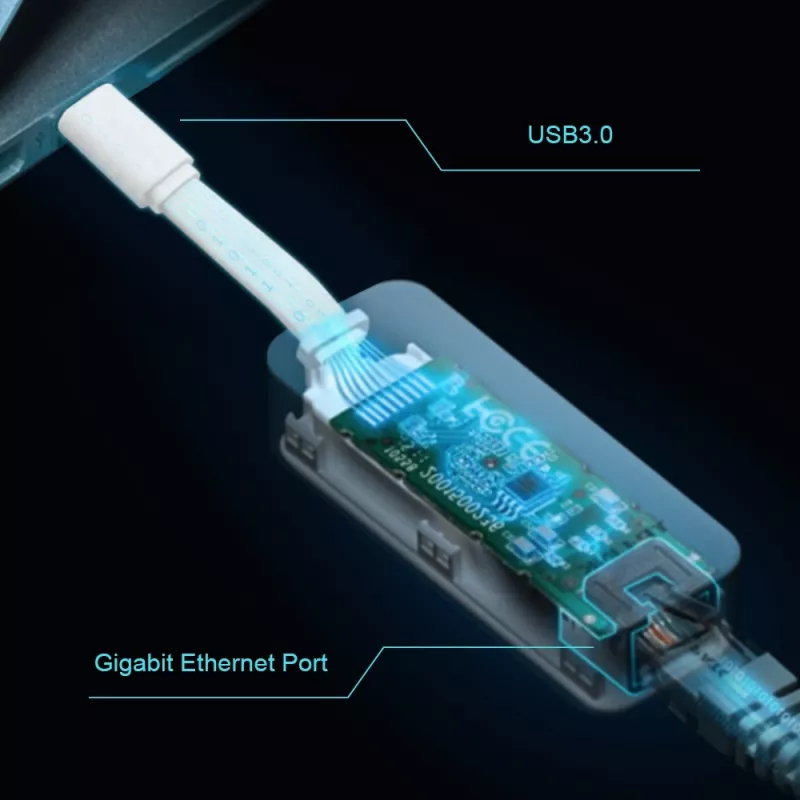 TP-Link UE330C Hub USB-C com 3 portas USB 3.0 e Gigabit Ethernet, branco
