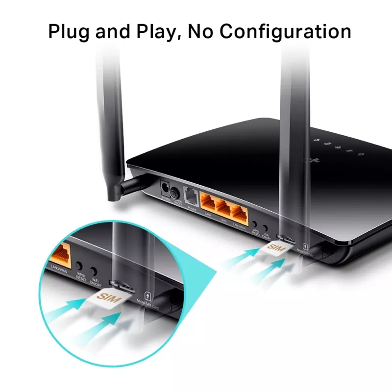 Router TP-Link N300 4G LTE Telefonia WLAN