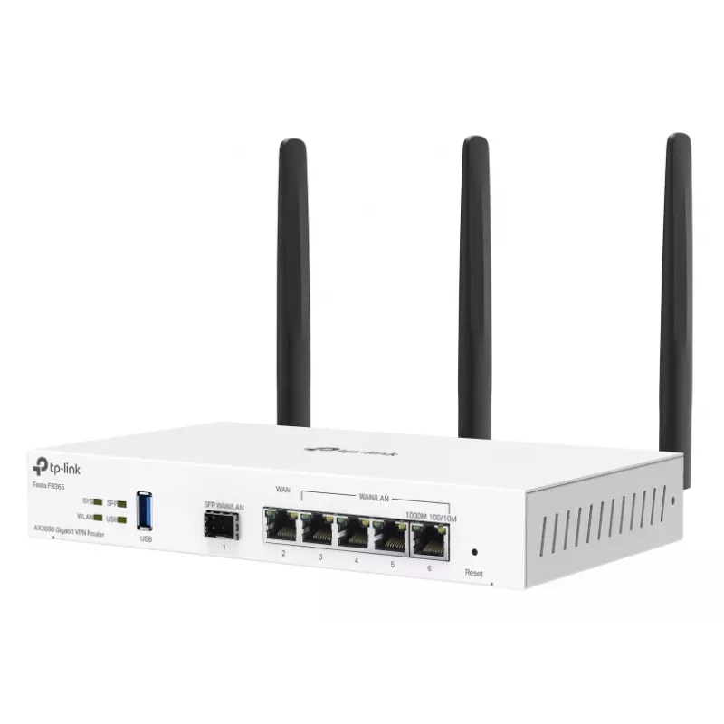 Router sem fios TP-Link FESTA FR365 Gigabit Ethernet Dual-Band (2,4 GHz + 5 GHz ou 2,4 GHz + 6 GHz) branco