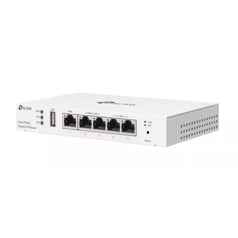 Router com fios TP-Link Festa FR205 10 Gigabit Ethernet, 100 Gigabit Ethernet, Gigabit Ethernet branco