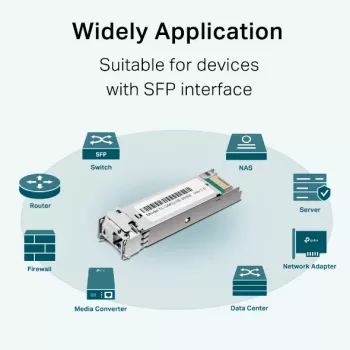 Módulo SFP TP-Link Gigabit Single-Mode WDM Bi-Directional, fibra ótica, 1250 Mbit/s, SFP, LC, 9/125 µm, BX
