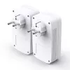 Adaptador de rede PowerLine TP-Link TL-PA8033P KIT 1300 Mbit/s Ethernet LAN branco 2 unid.