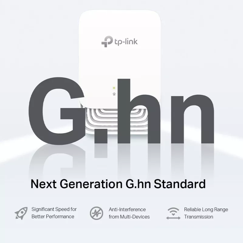 Kit Powerline TP-Link G.hn1200, 607 Mbit/s, Gigabit Ethernet, 10,100,1000 Mbit/s, HomePlug AV2, 300 m, branco