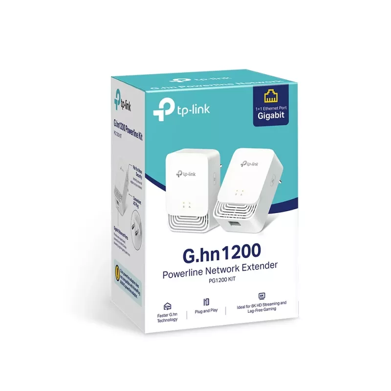 Kit Powerline TP-Link G.hn1200, 607 Mbit/s, Gigabit Ethernet, 10,100,1000 Mbit/s, HomePlug AV2, 300 m, branco