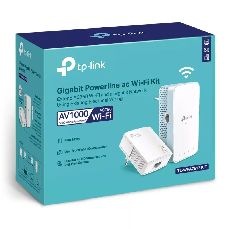 Kit Powerline ac Wi-Fi Gigabit TP-Link AV1000