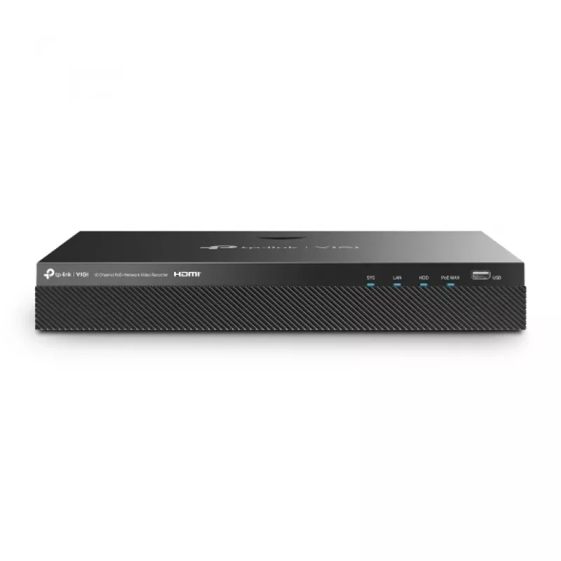 Gravador de vídeo em rede TP-Link VIGI NVR 16 canais PoE+, disco HDD 4 TB, 16× entrada 3840×2160, 30W PoE por porta