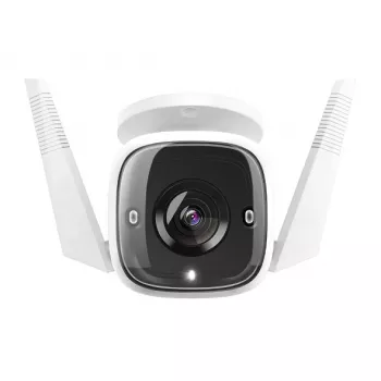 Câmara de segurança Wi-Fi para exterior TP-Link Tapo, câmara de segurança IP, exterior, com fios e sem fios, Amazon Alexa e Google Assistant, CE, teto/parede