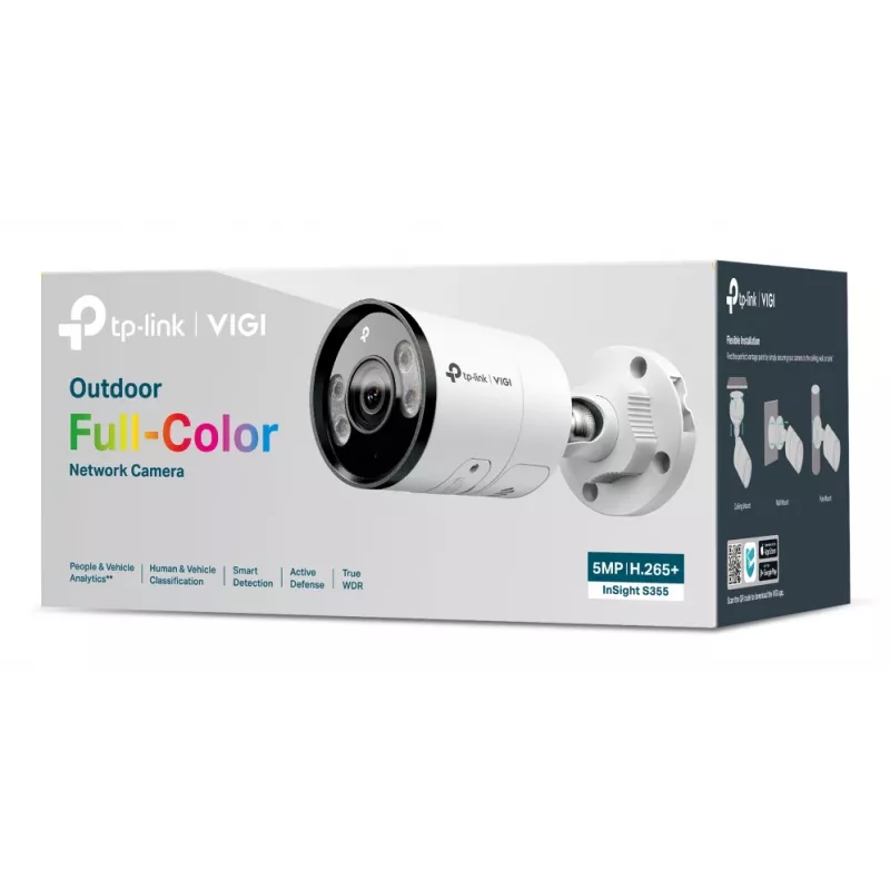 Câmara de vigilância IP Bullet TP-Link INSIGHT S355 exterior 2880 x 1620 píxeis parede
