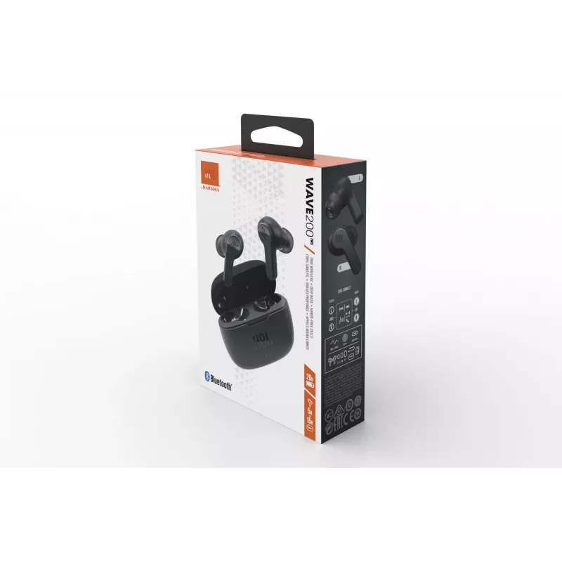 Headset JBL Wave 200 TWS PRETO