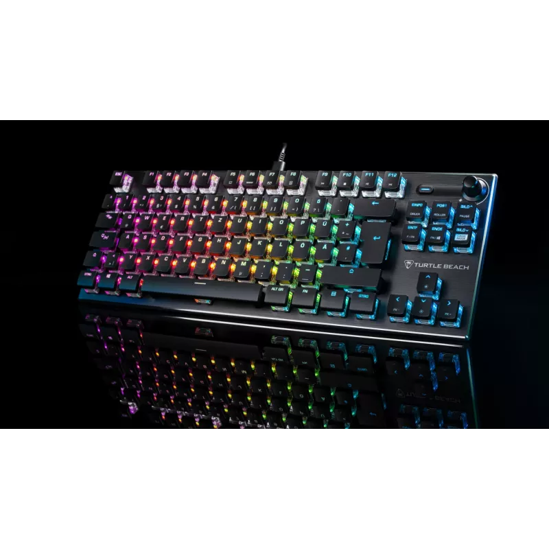 Turtle Beach Vulcan TKL Teclado Gaming USB QWERTZ Alemão preto