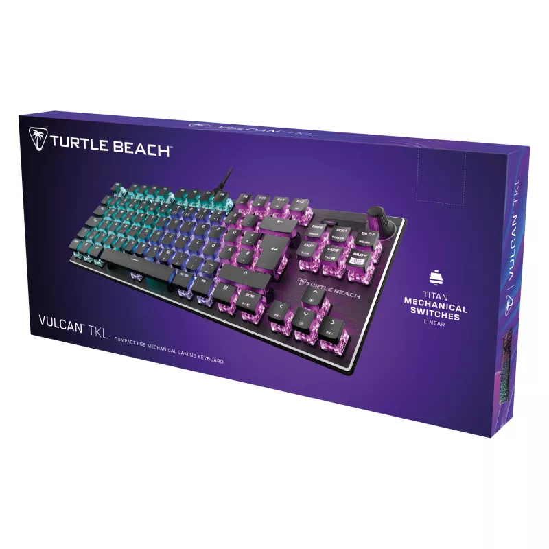 Turtle Beach Vulcan TKL Teclado Gaming USB QWERTZ Alemão preto