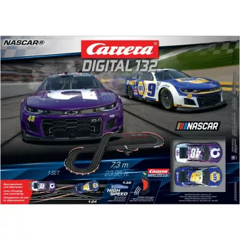 Conjunto de carros de corrida e pista CARRERA Carrera 20030042 NASCAR 8+