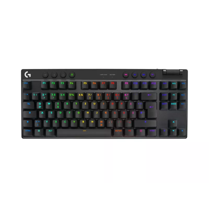 Teclado gaming LOGITECH G Pro X TKL Lightspeed - Bluetooth - preto alemão - Qwertz - tátil