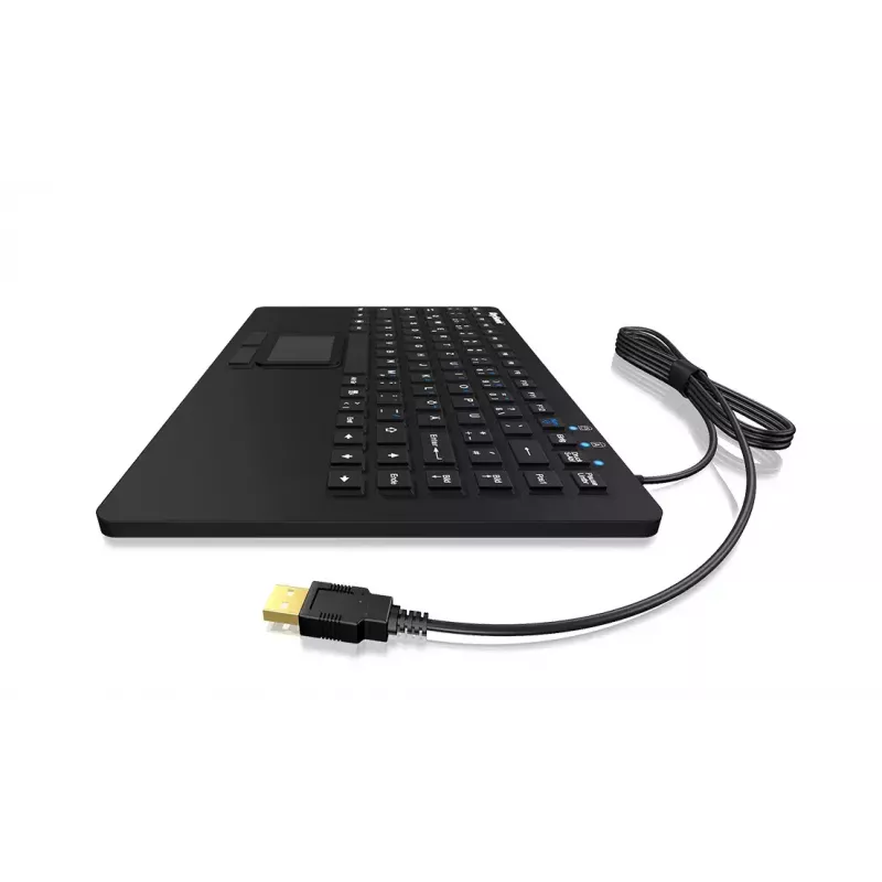 Teclado universal KeySonic KSK-3230IN (DE) USB QWERTZ alemão preto