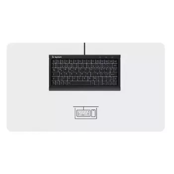Teclado doméstico KeySonic KSK-3011ELC (DE) USB QWERTZ alemão preto