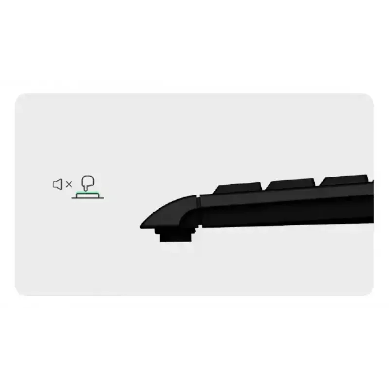 Teclado doméstico KeySonic KSK-3011ELC (DE) USB QWERTZ alemão preto