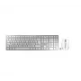 Teclado fino CHERRY DW 9100 com rato incluído universal RF Wireless + Bluetooth QWERTY UK inglês prateado