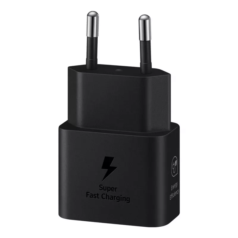 Carregador móvel Samsung EP-T2510NBEGWW universal preto USB carregamento rápido interior